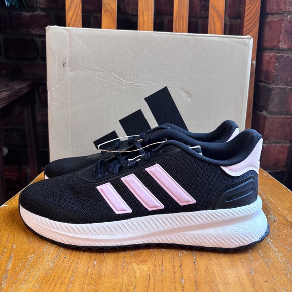Adidas womens X_PLRPATH cloudfoam running athletic sneakers black/pink 10 - Picture 2 of 6